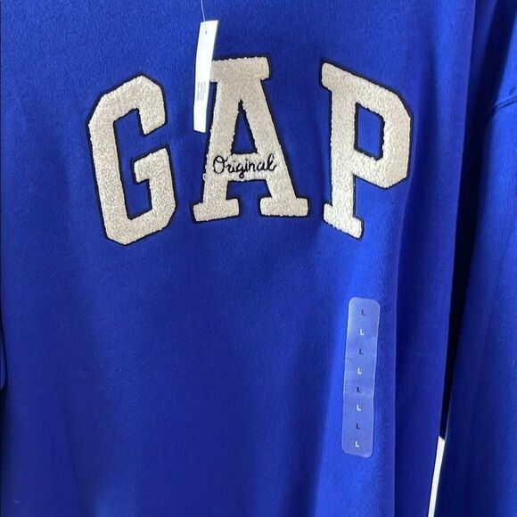 GAP Mens Royal Blue Crewneck Sweatshirt Size Large - Picture 4 of 5